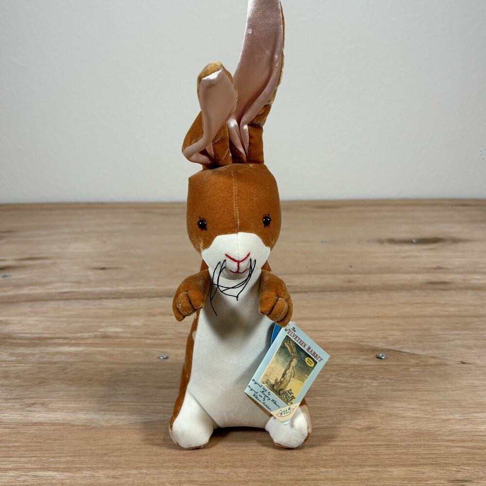 Yottoy Velveteen Rabbit Bunny Easter Brown Plush Stuffed Animal‎ 13” Velvet Soft